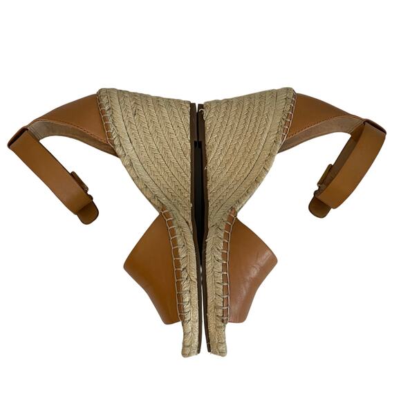 Vince Camuto Women's Leera Espadrilles Wedges Ankle Strap Sandals size 7.5 Tan - Picture 2 of 15